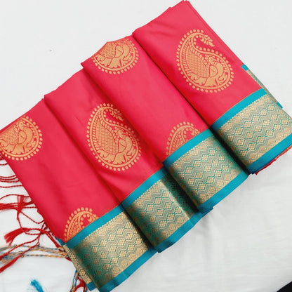 Kanchi Blended Semi Soft Silk Saree 709 – Kanchipuram Lakshaya Silks