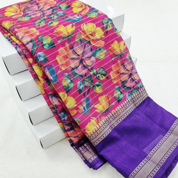 Kanchi Blended Trendy Fancy Silk Saree 818