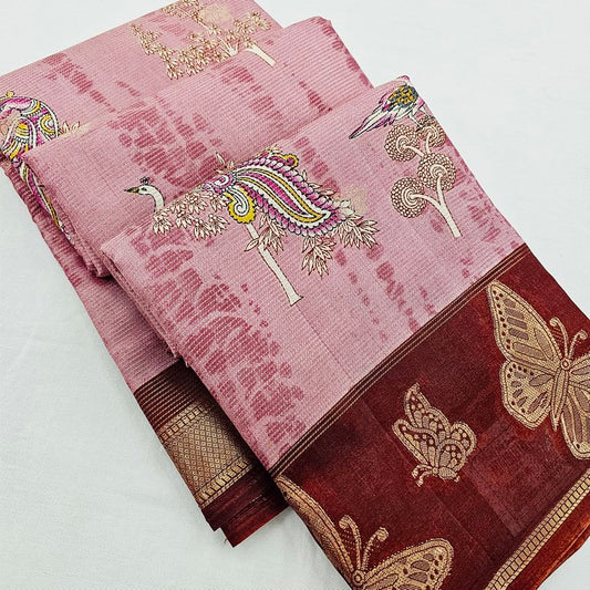 Kanchi Blended Trendy Fancy Silk Saree 829