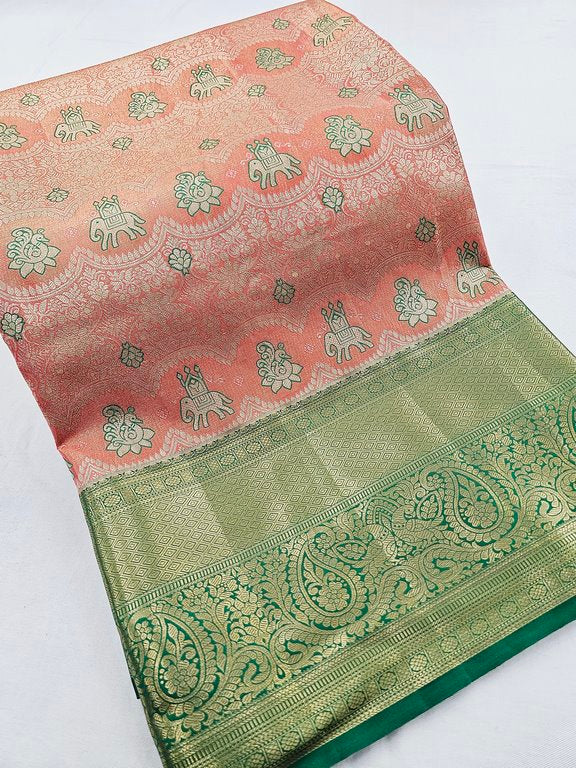 Kanchipuram Blended Tissue Silk Sarees 223