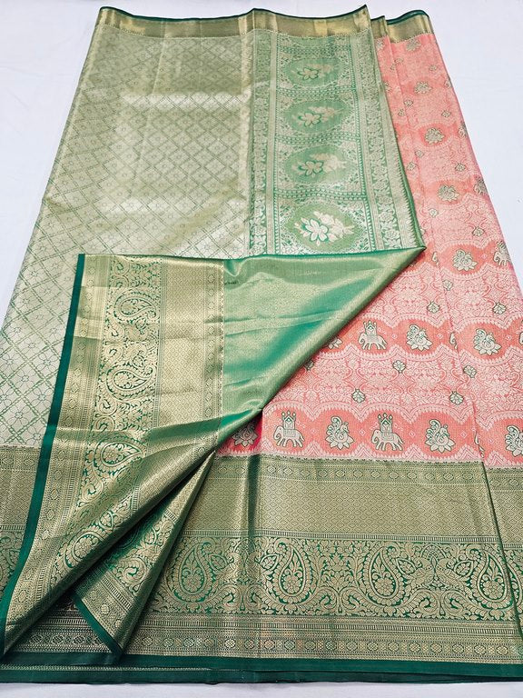 Kanchipuram Blended Tissue Silk Sarees 223