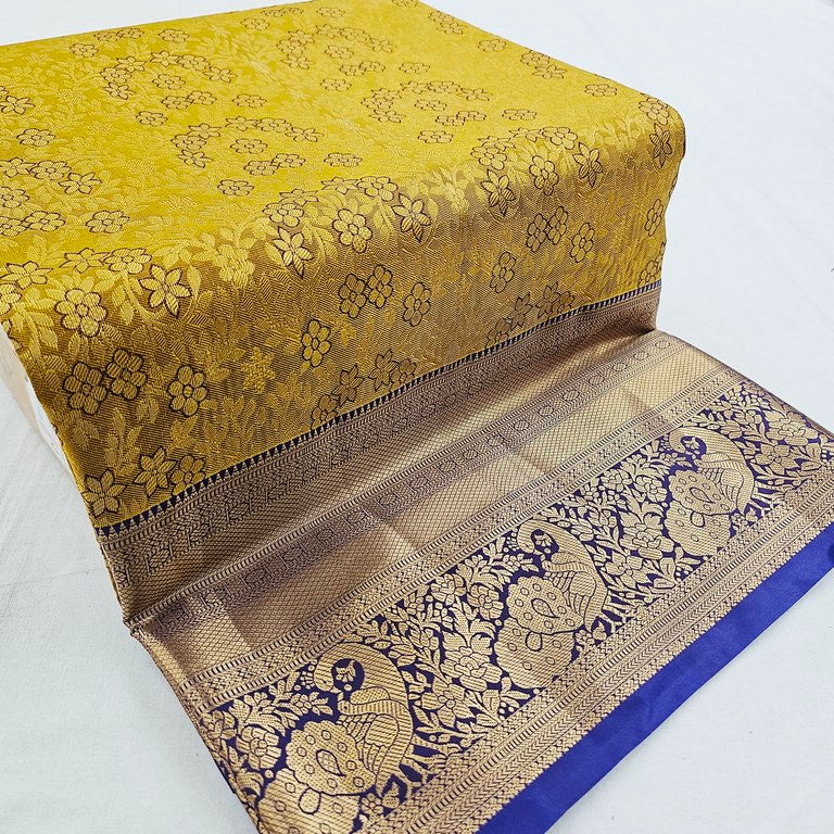 Kanchipuram Blended Bridal Silk Sarees 244