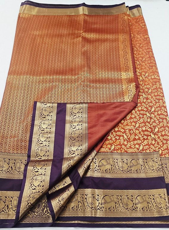 Kanchipuram Blended Bridal Silk Sarees 240