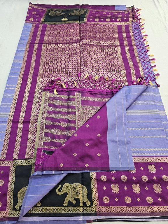 Kanchi Blended Trendy Fancy Silk Saree 833