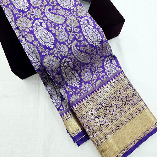 Kanchi Blended Bridal Silk Sarees 176 – Kanchipuram Lakshaya Silks