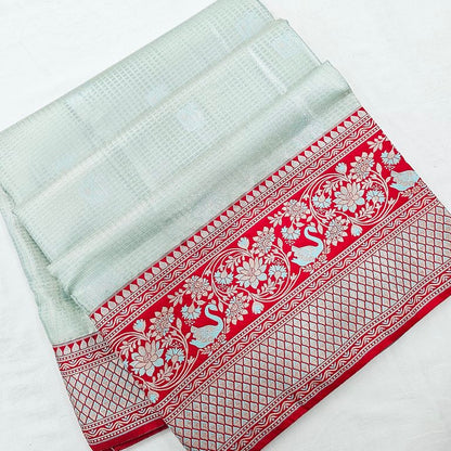 Kanchipuram Blended Korvai Tissue Silk Sarees 003 – Kanchipuram Lakshaya Silks