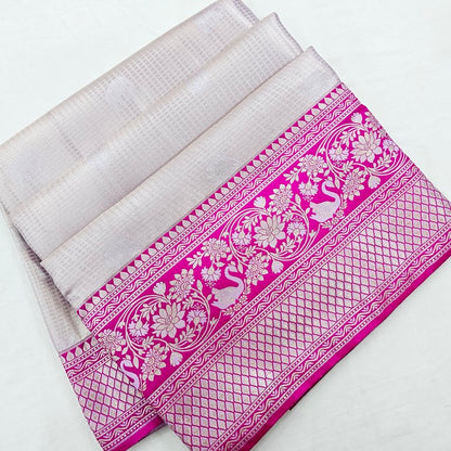 Kanchipuram Blended Korvai Tissue Silk Sarees 006 – Kanchipuram Lakshaya Silks