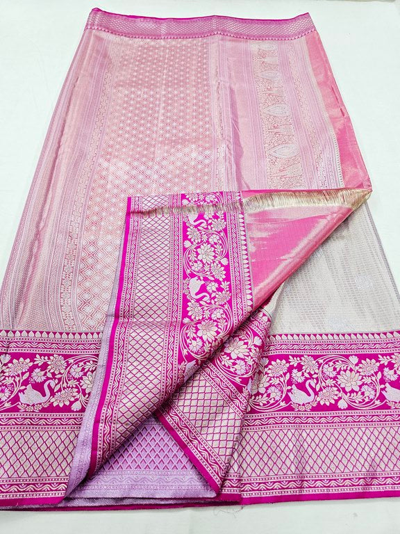 Kanchipuram Blended Korvai Tissue Silk Sarees 006