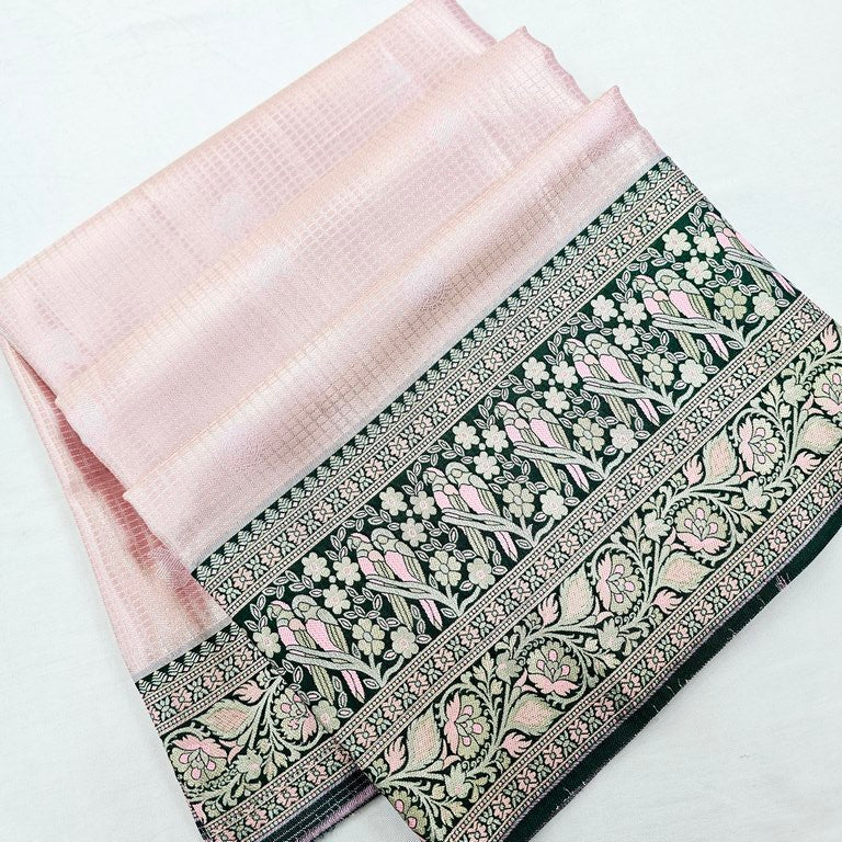 Kanchipuram Blended Korvai Tissue Silk Sarees 004