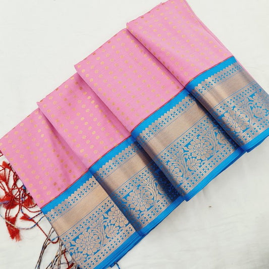 Kanchipuram Blended Korvai Soft Silk Sarees 1226