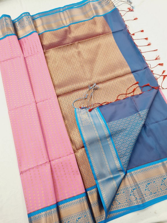 Kanchipuram Blended Korvai Soft Silk Sarees 1226