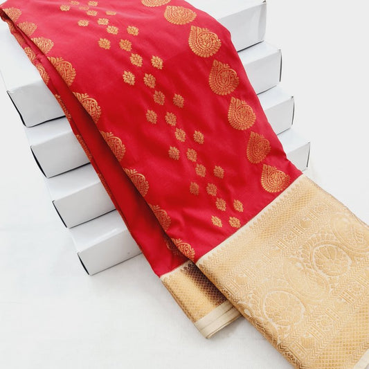 Kanchipuram Blended Korvai Soft Silk Sarees 351