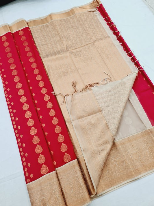 Kanchipuram Blended Korvai Soft Silk Sarees 351