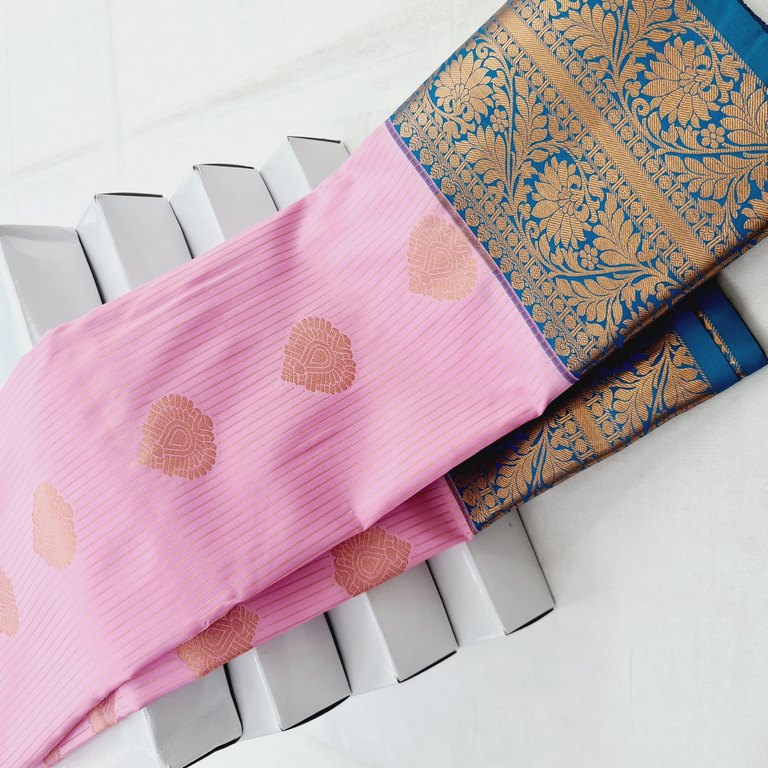 Kanchipuram Blended Korvai Soft Silk Sarees 353