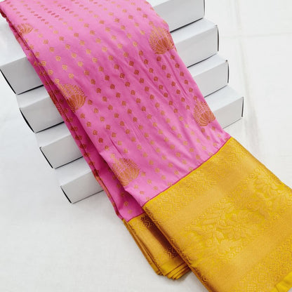 Kanchipuram Blended Korvai Soft Silk Sarees 355 – Kanchipuram Lakshaya Silks