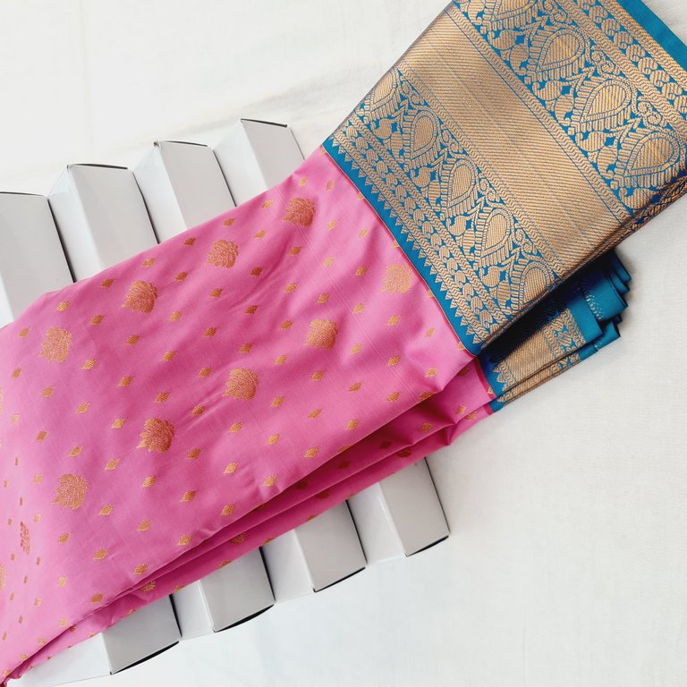 Kanchipuram Blended Korvai Soft Silk Sarees 358