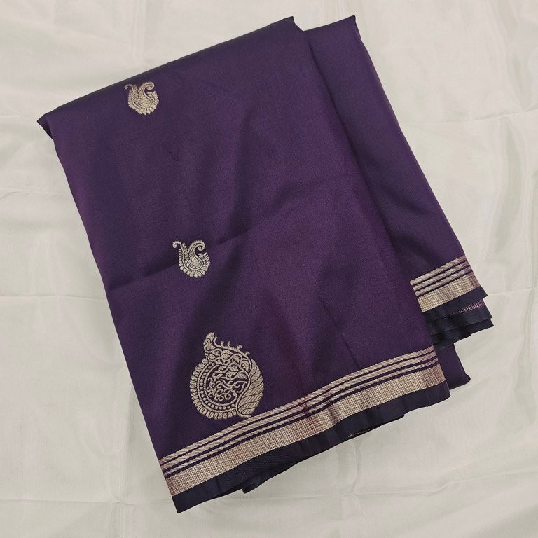 Kanchipuram Blended Minimal Soft Silk Saree 466