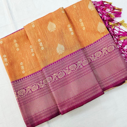 Kanchipuram Blended Korvai Soft Silk Sarees 1229 – Kanchipuram Lakshaya Silks