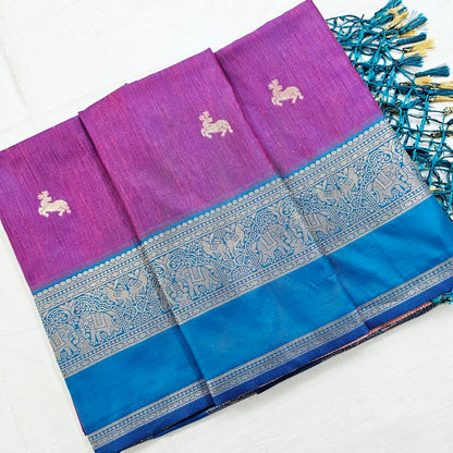 Kanchipuram Blended Korvai Soft Silk Sarees 1232 – Kanchipuram Lakshaya Silks