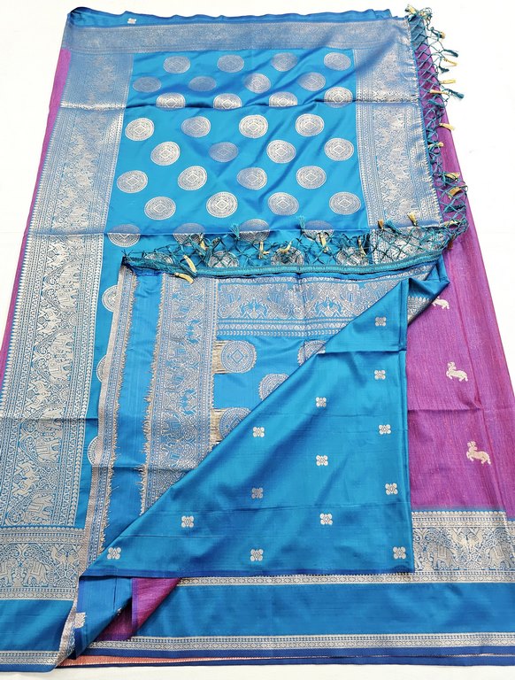 Kanchipuram Blended Korvai Soft Silk Sarees 1232