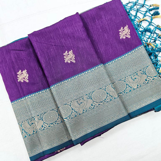 Kanchipuram Blended Korvai Soft Silk Sarees 1234