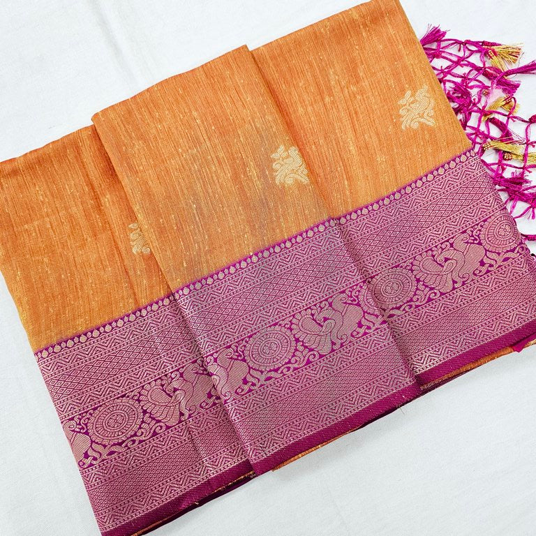 Kanchipuram Blended Korvai Soft Silk Sarees 1238
