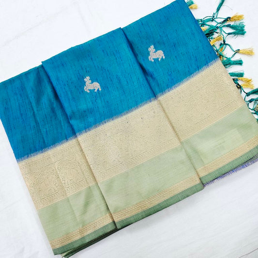 Kanchipuram Blended Korvai Soft Silk Sarees 1239