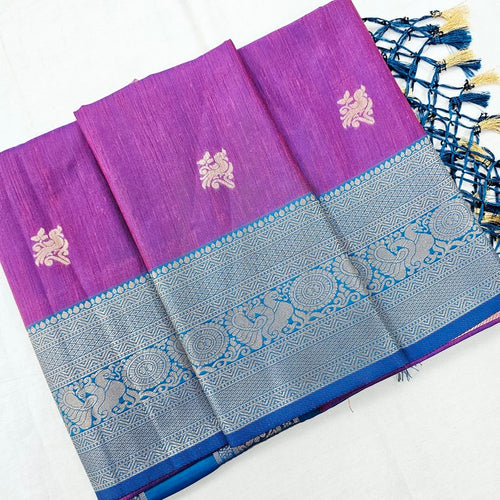 Kanchipuram Blended Korvai Soft Silk Sarees 1242 – Kanchipuram Lakshaya Silks