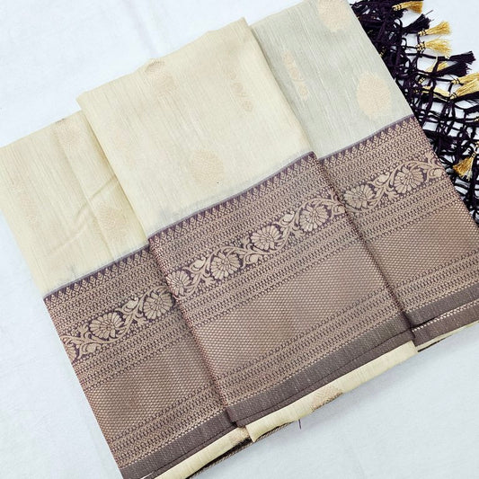 Kanchipuram Blended Korvai Soft Silk Sarees 1243