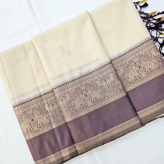 Kanchipuram Blended Korvai Soft Silk Sarees 1246