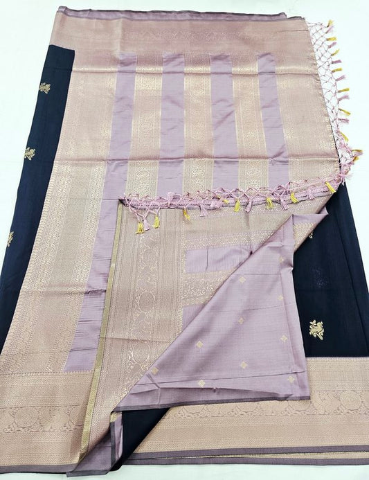 Kanchipuram Blended Korvai Soft Silk Sarees 1245