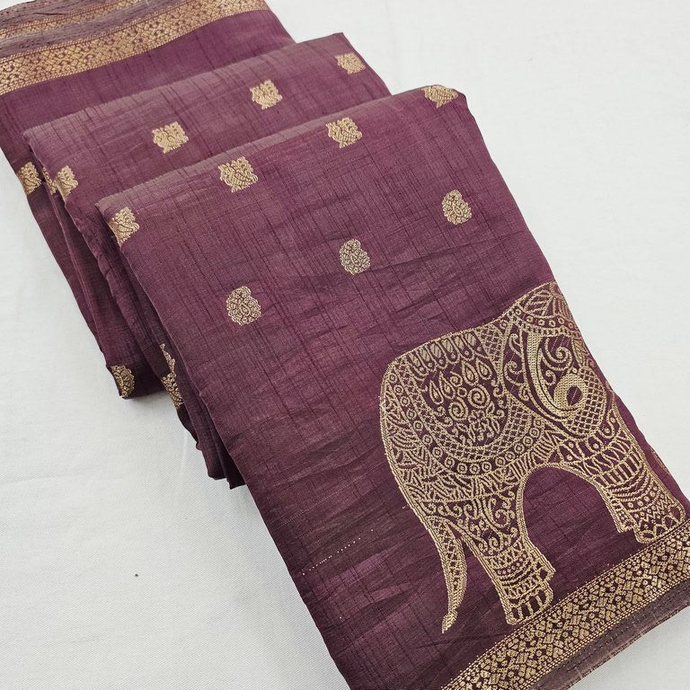 Kanchi Blended Trendy Tussar Silk Saree 859