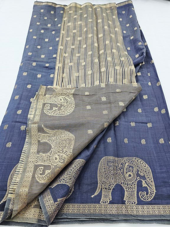 Kanchi Blended Trendy Tussar Silk Saree 862