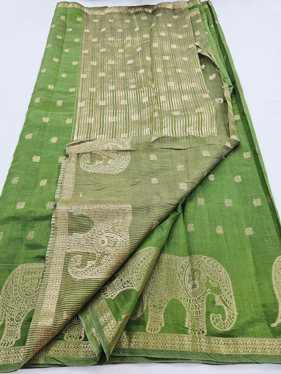 Kanchi Blended Trendy Tussar Silk Saree 863