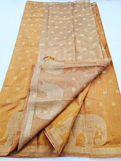 Kanchi Blended Trendy Tussar Silk Saree 864 – Kanchipuram Lakshaya Silks