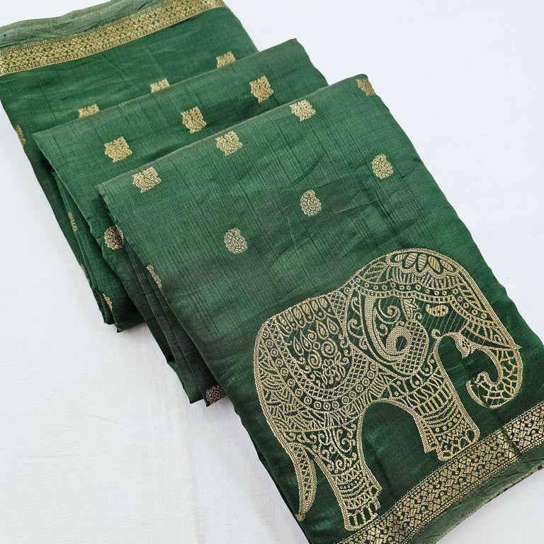Kanchi Blended Trendy Tussar Silk Saree 866