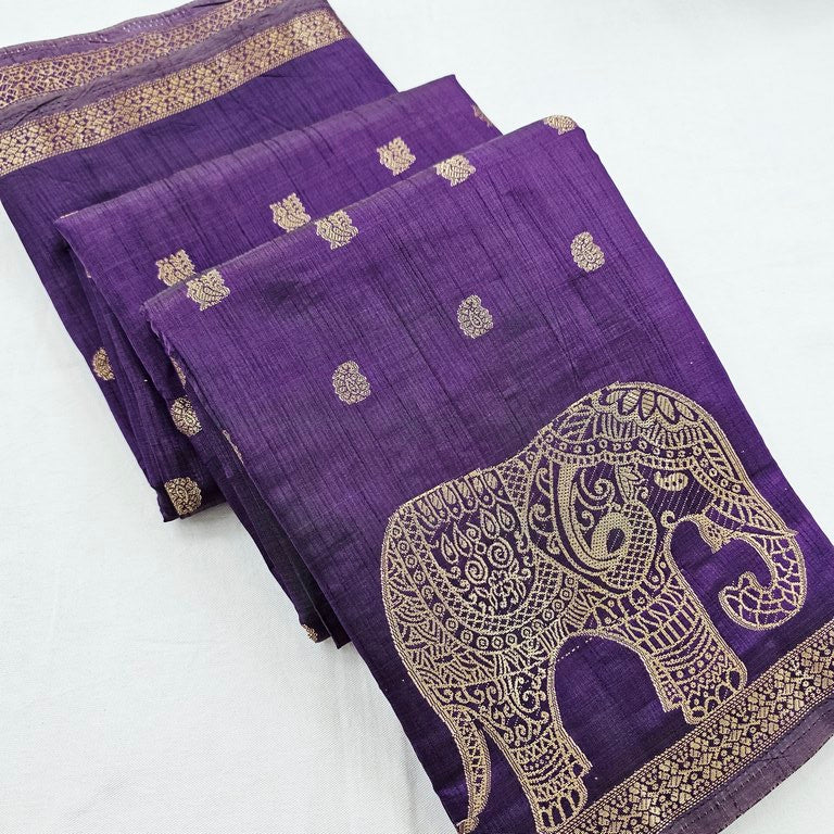 Kanchi Blended Trendy Tussar Silk Saree 867
