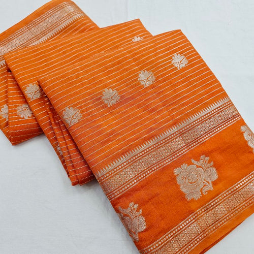 Kanchi Blended Fancy Soft Silk Saree 868 – Kanchipuram Lakshaya Silks