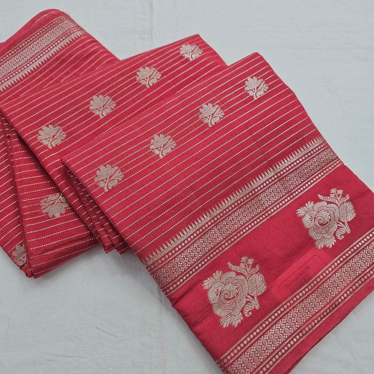 Kanchi Blended Fancy Soft Silk Saree 869
