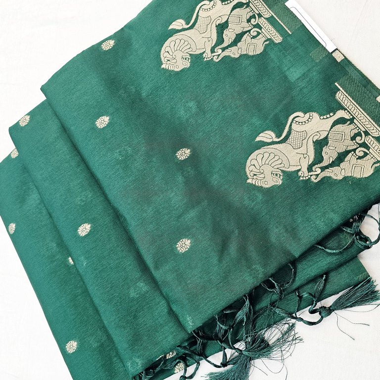 Kanchipuram Blended Tussar Silk Saree 474