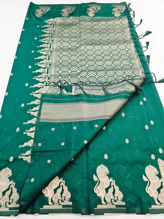Kanchipuram Blended Tussar Silk Saree 474