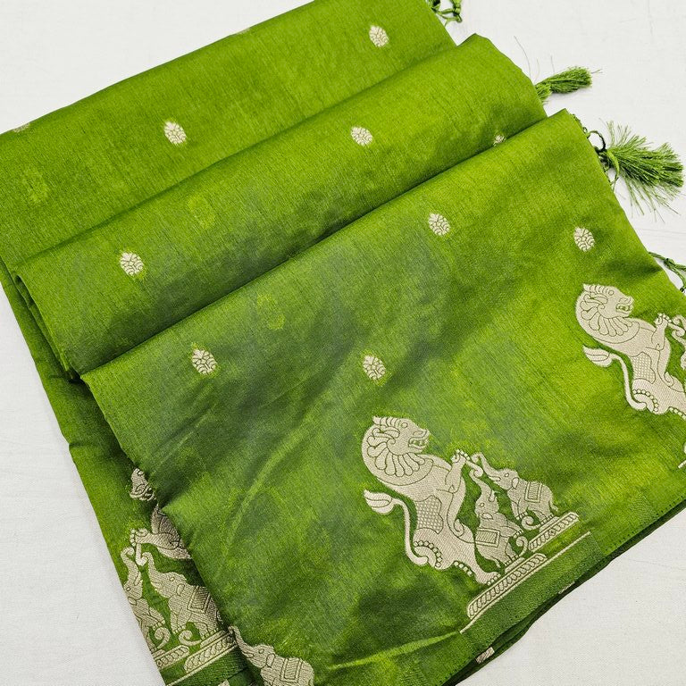 Kanchipuram Blended Tussar Silk Saree 477