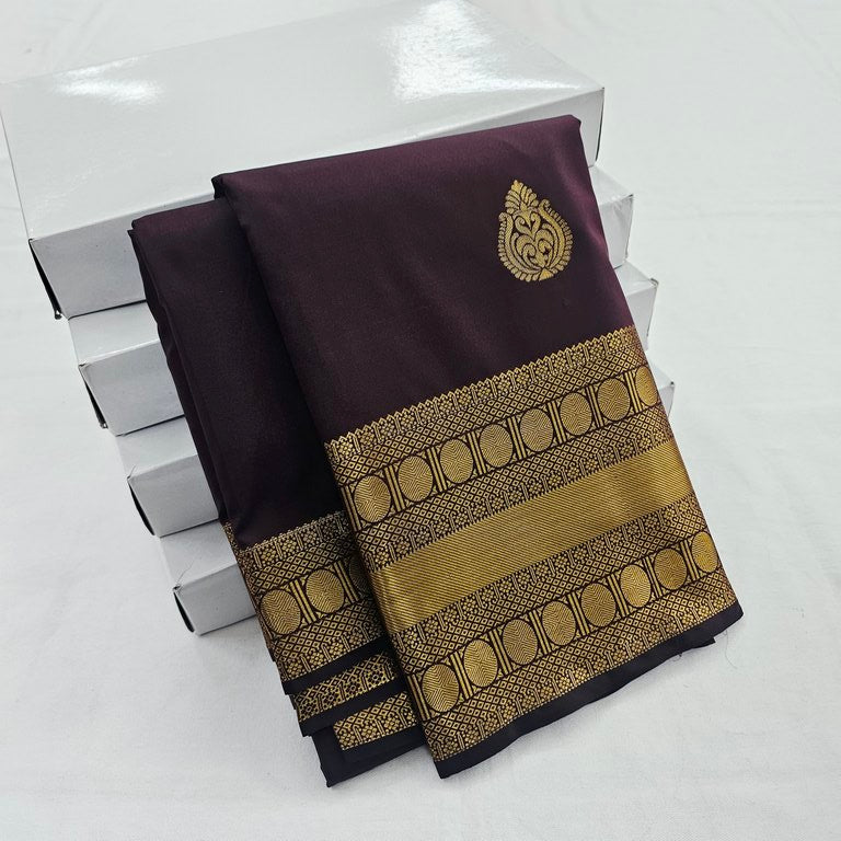 Kanchipuram Blended Fancy Self Butta Silk Sarees 1255