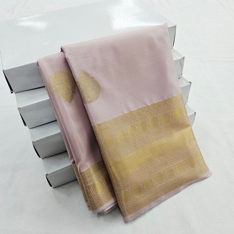 Kanchipuram Blended Fancy Self Butta Silk Sarees 1257