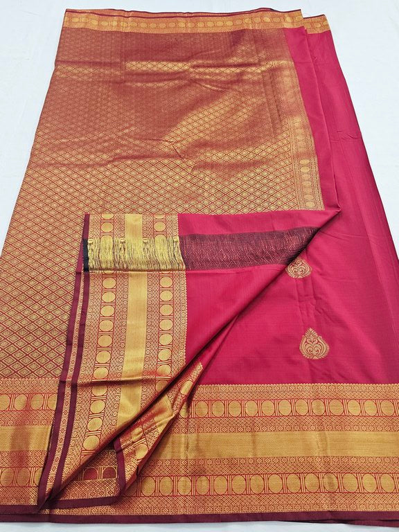 Kanchipuram Blended Fancy Self Butta Silk Sarees 1253