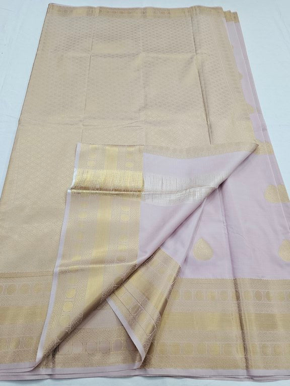 Kanchipuram Blended Fancy Self Butta Silk Sarees 1257
