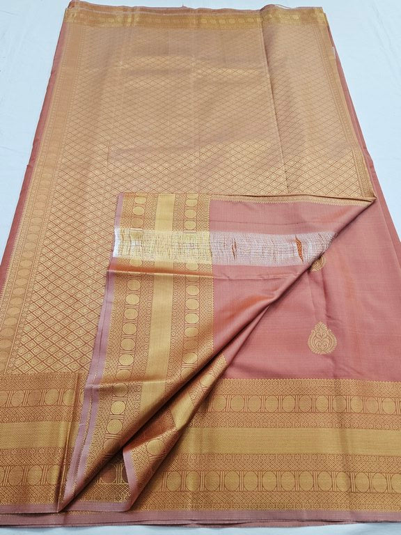 Kanchipuram Blended Fancy Self Butta Silk Sarees 1252