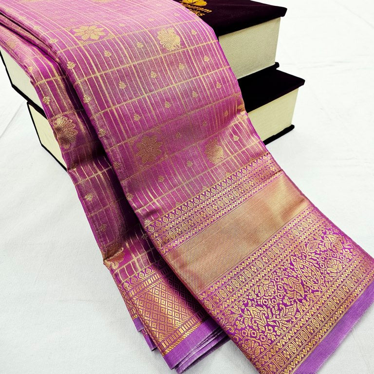 Kanchipuram Blended Tissue Bridal Silk Saree 362