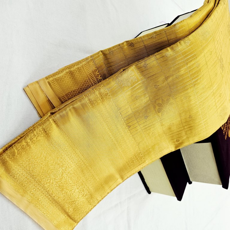 Kanchipuram Blended Tissue Bridal Silk Saree 363