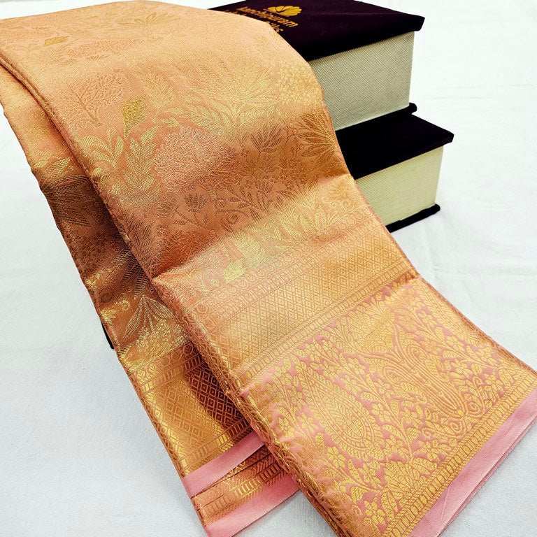 Kanchipuram Blended Tissue Bridal Silk Saree 364